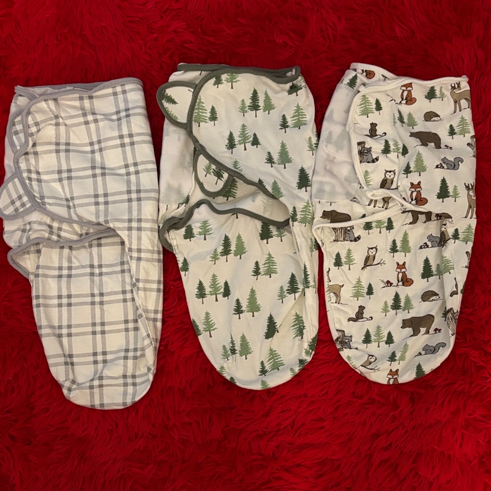 Cozy Forest-Themed Swaddle Set